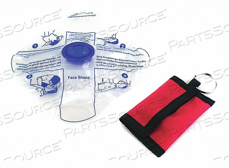 CPR FACESHIELD SMALL RED by Medsource CPR FACESHIELD SMALL RED by Medsource