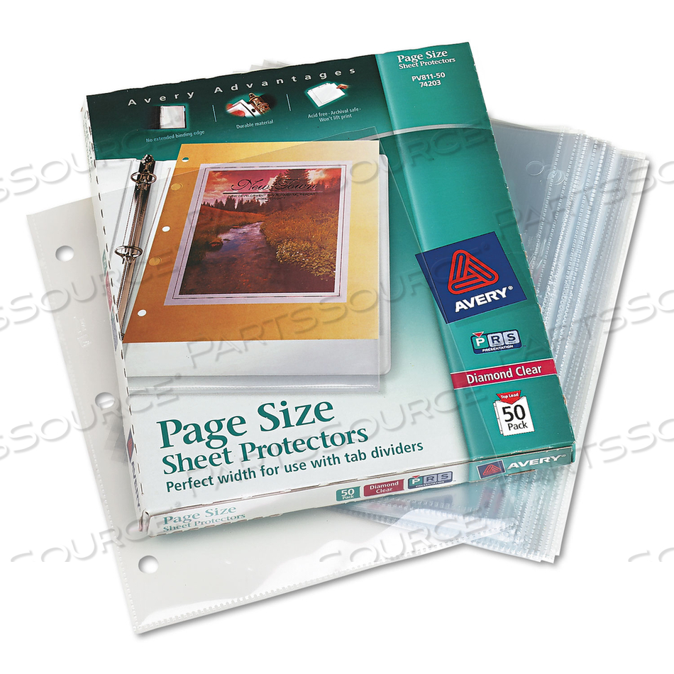 SHEET PROTECTOR 3-HOLE CLEAR PK50 by Avery