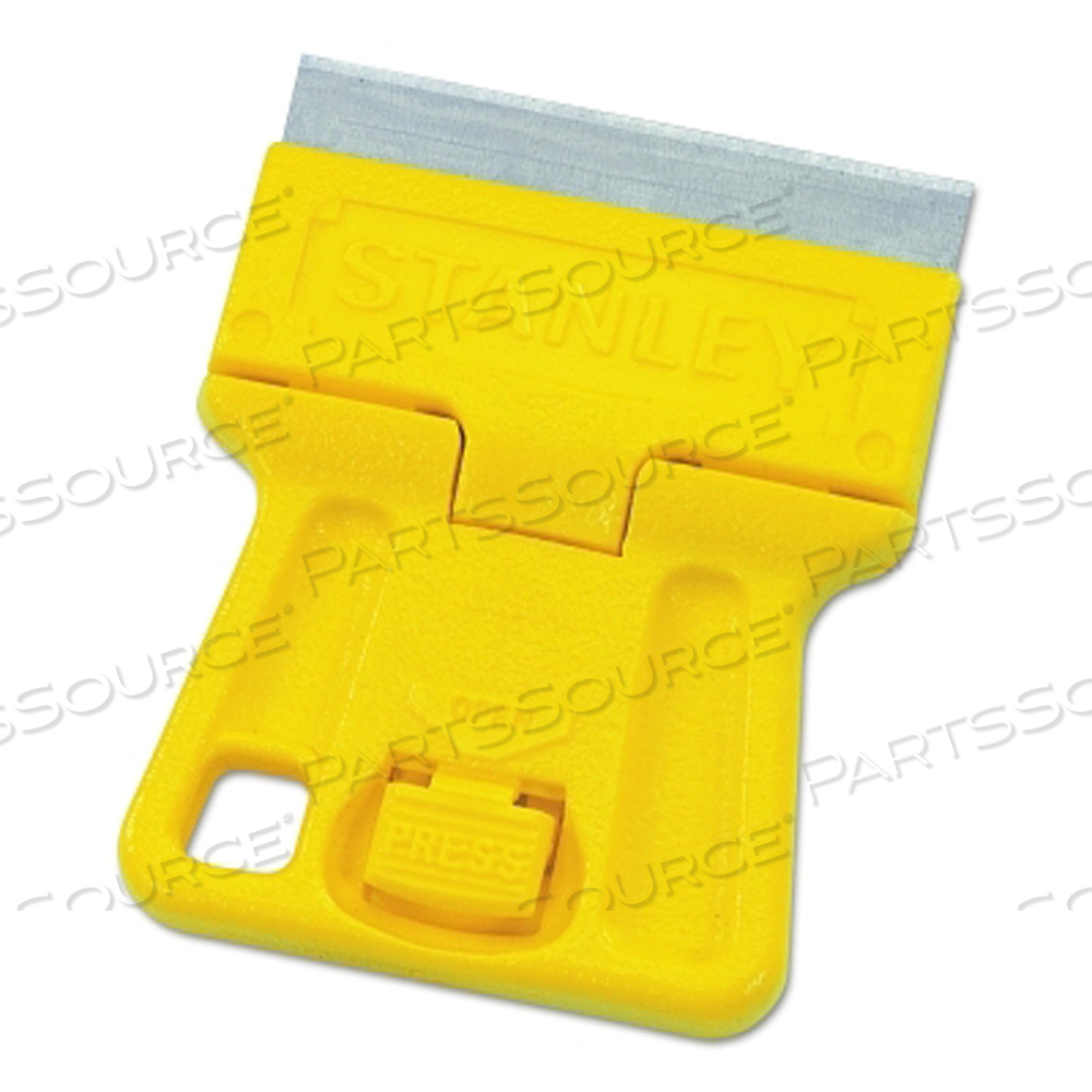HIGH VISIBILITY MINI BLADE SCRAPER, 1-3/16 IN LENGTH, 1-1/2 IN WIDE, SINGLE-EDGE by Stanley