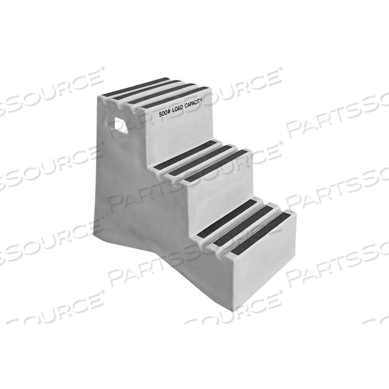 3 STEP PLASTIC STEP STAND - GRAY 20"W X 33-1/2"D X 28-1/2"H by US Roto Molding 3 STEP PLASTIC STEP STAND - GRAY 20"W X 33-1/2"D X 28-1/2"H by US Roto Molding