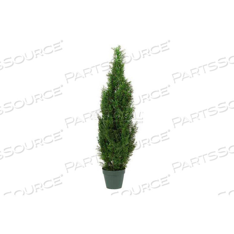 4' CEDAR TREE SILK TREE (INDOOR/OUTDOOR) by Nearly Natural