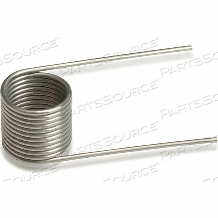 360 TORSION SPRING - 1.755" COIL DIA. - 0.135" WIRE DIA. - WOUND LEFT - 302 STAINLESS STEEL 
