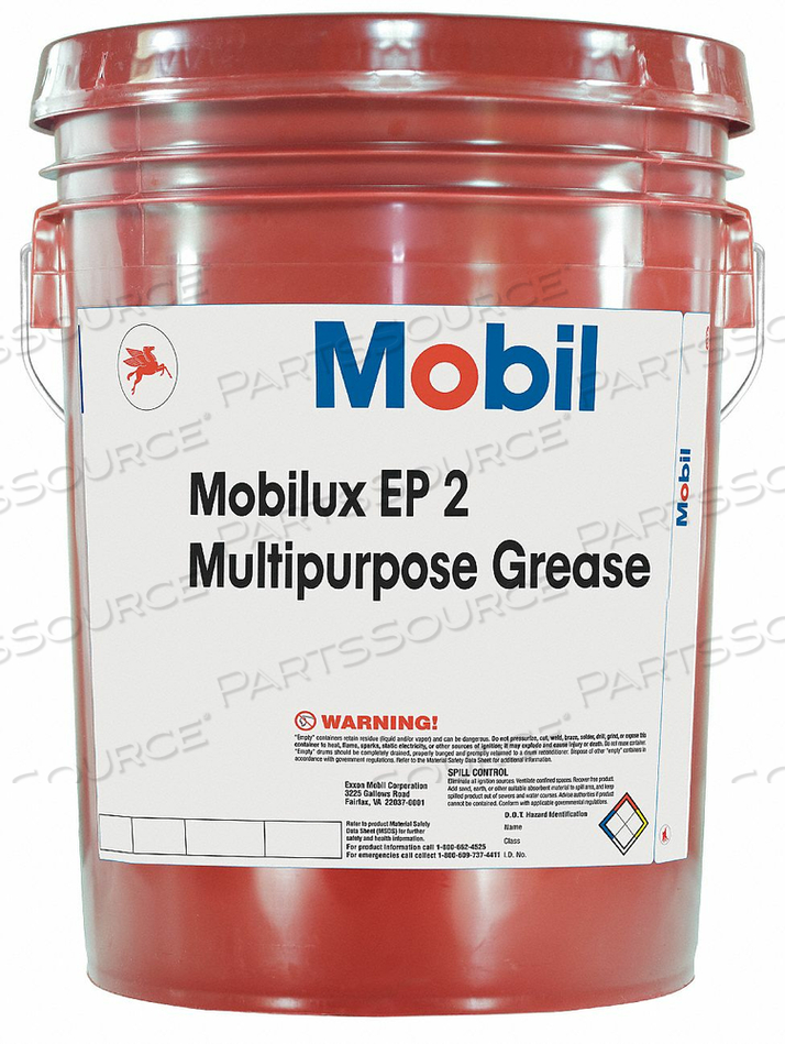 MOBILUX EP 2 EP GREASE NLGI 2 5 GAL by Mobil MOBILUX EP 2 EP GREASE NLGI 2 5 GAL by Mobil