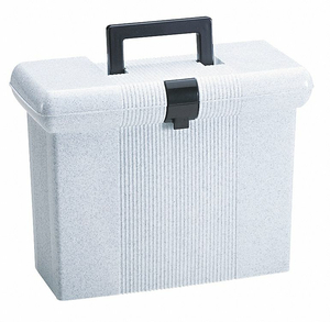 FILE STORAGE BOX GRANITE PLASTIC by Tops