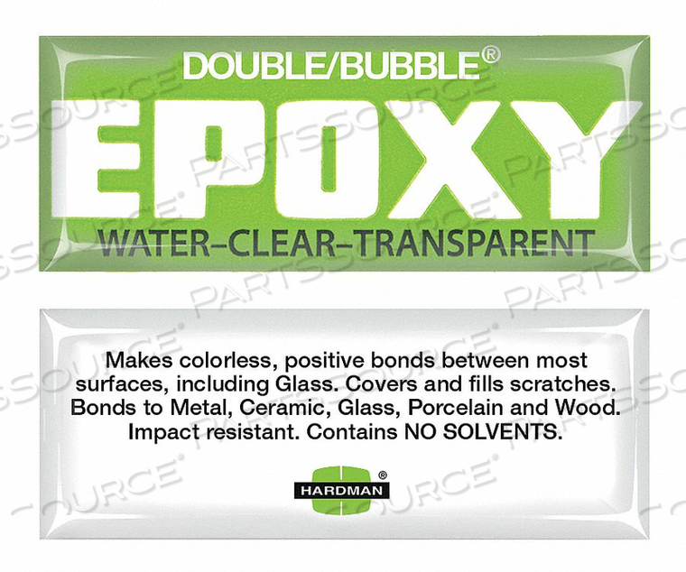 EPOXY ADHESIVE COMBO CLEAR 3.5G by Hardman