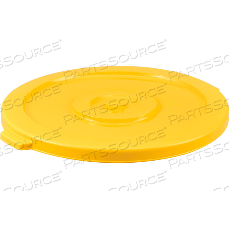 PLASTIC TRASH CAN LID - 32 GALLON YELLOW by Approved Vendor PLASTIC TRASH CAN LID - 32 GALLON YELLOW by Approved Vendor