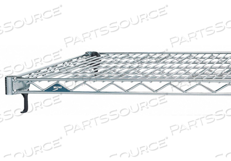 METRO SUPER ADJUSTABLE SUPER ERECTA A1472NC INDUSTRIAL WIRE SHELF, CHROME, 14" X 72" by Intermetro Industries (Emerson) METRO SUPER ADJUSTABLE SUPER ERECTA A1472NC INDUSTRIAL WIRE SHELF, CHROME, 14" X 72" by Intermetro Industries (Emerson)