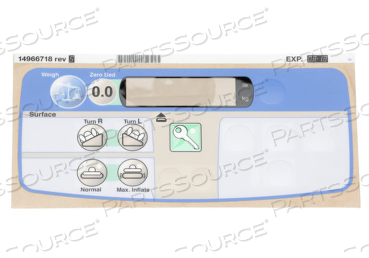 AIR POD SCALE LABEL FOR VERSACARE BED by Hillrom