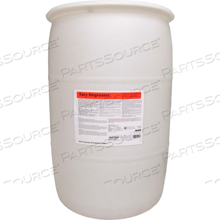 MULTI-CLEAN FURY HEAVY DUTY NON-CORROSIVE AUTOSCRUBBER DEGREASER - UNSCENTED, 55 GAL DRUM by Minuteman International Inc.