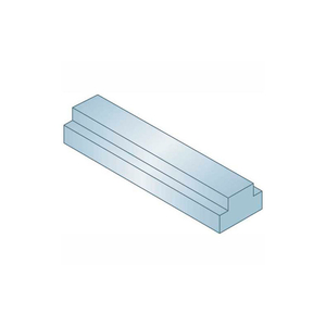 STEP KEYSTOCK - 1/4" X 5/16" X 1 FT - TYPE 2 - ZINC CLEAR - OVERALL HEIGHT: 1/8" + 1/8" by G.L. Huyett