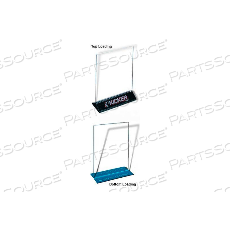 T-STYLE ACRYLIC SIGNHOLDER, BOTTOM LOADING, 8-1/2"W X 11"H by Clip Strip Corp.