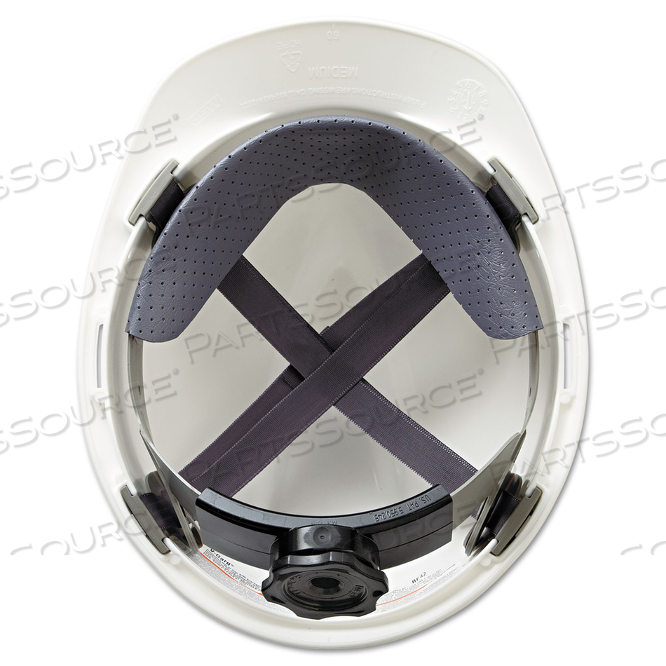 V-GARD PROTECTIVE CAP, FAS-TRAC RATCHET, SLOTTED, WHITE by MSA Safety Sales, LLC V-GARD PROTECTIVE CAP, FAS-TRAC RATCHET, SLOTTED, WHITE by MSA Safety Sales, LLC