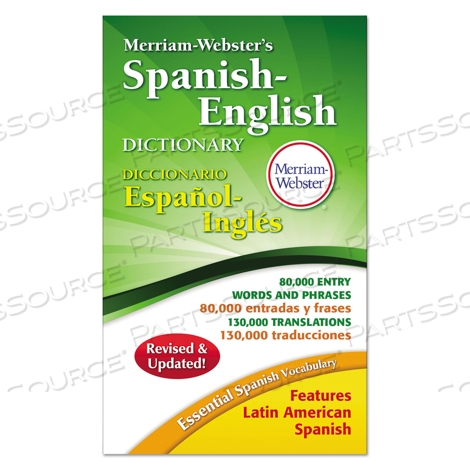 MERRIAM-WEBSTER�S SPANISH-ENGLISH DICTIONARY, 928 PAGES 