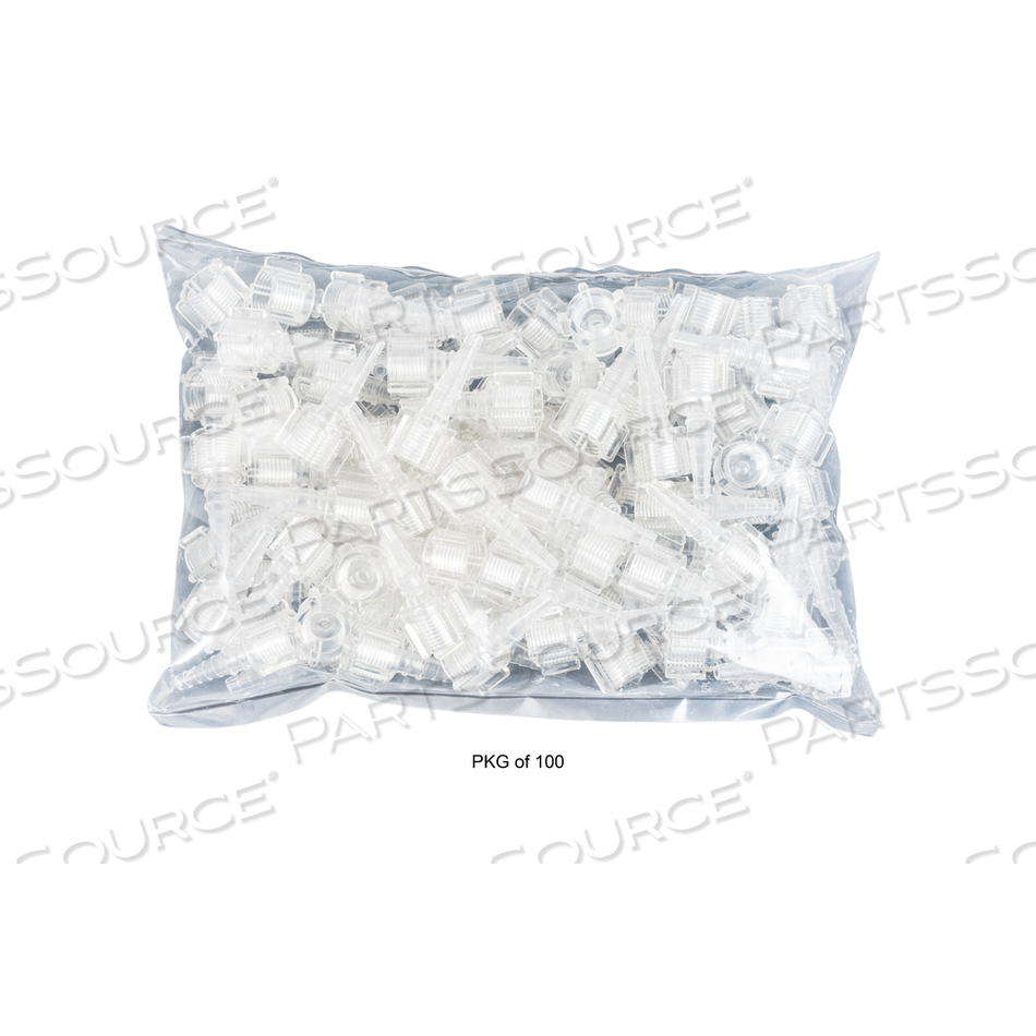 CLEAR PLASTIC TUBING SWIVEL NIPPLE FOR FLOWMETER by Ohio Medical, LLC