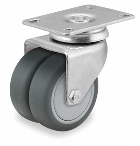 QUIET-ROLL MEDICAL PLATE CASTER SWIVEL by Albion