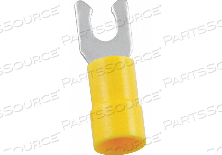FORK TERMINAL LOCKNG #6 STUD YELLOW PK50 by Power First FORK TERMINAL LOCKNG #6 STUD YELLOW PK50 by Power First