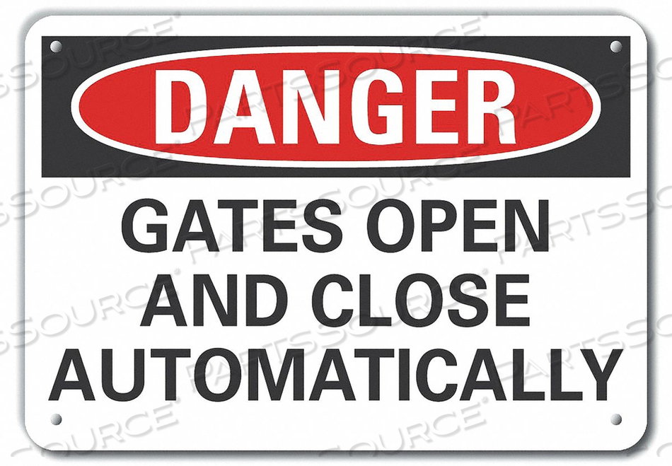 DANGER SIGN 14 W X 10 H 0.055 THICK by Lyle Signs Inc.