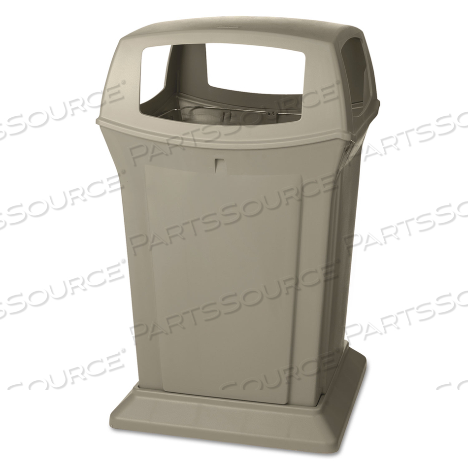 RANGER FIRE-SAFE CONTAINER, 45 GAL, STRUCTURAL FOAM, BEIGE by Rubbermaid Medical Division