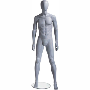 MALE MANNEQUIN - OVAL HEAD, ARMS AT SIDE, LEGS SLIGHTLY BENT -NATURAL FOUNDRY by Mondo Mannequins MALE MANNEQUIN - OVAL HEAD, ARMS AT SIDE, LEGS SLIGHTLY BENT -NATURAL FOUNDRY by Mondo Mannequins