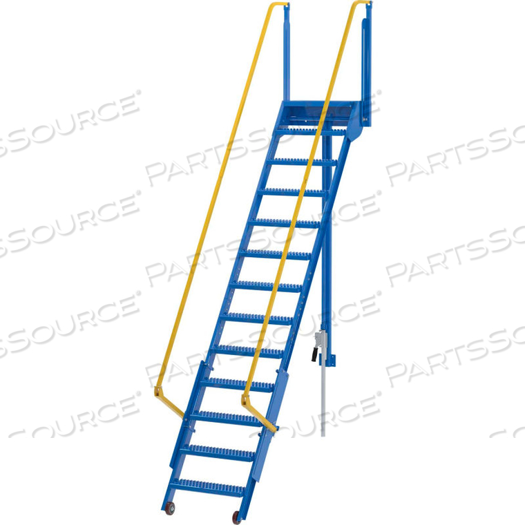 FOLDING MEZZANINE LADDER, 120"H by Vestil Manufacturing Corp.