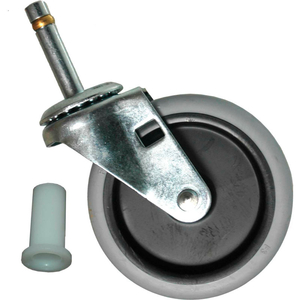 4" SWIVEL STEM CASTER WITH INSERT FOR JANITOR CART 2000 by Rubbermaid Medical Division