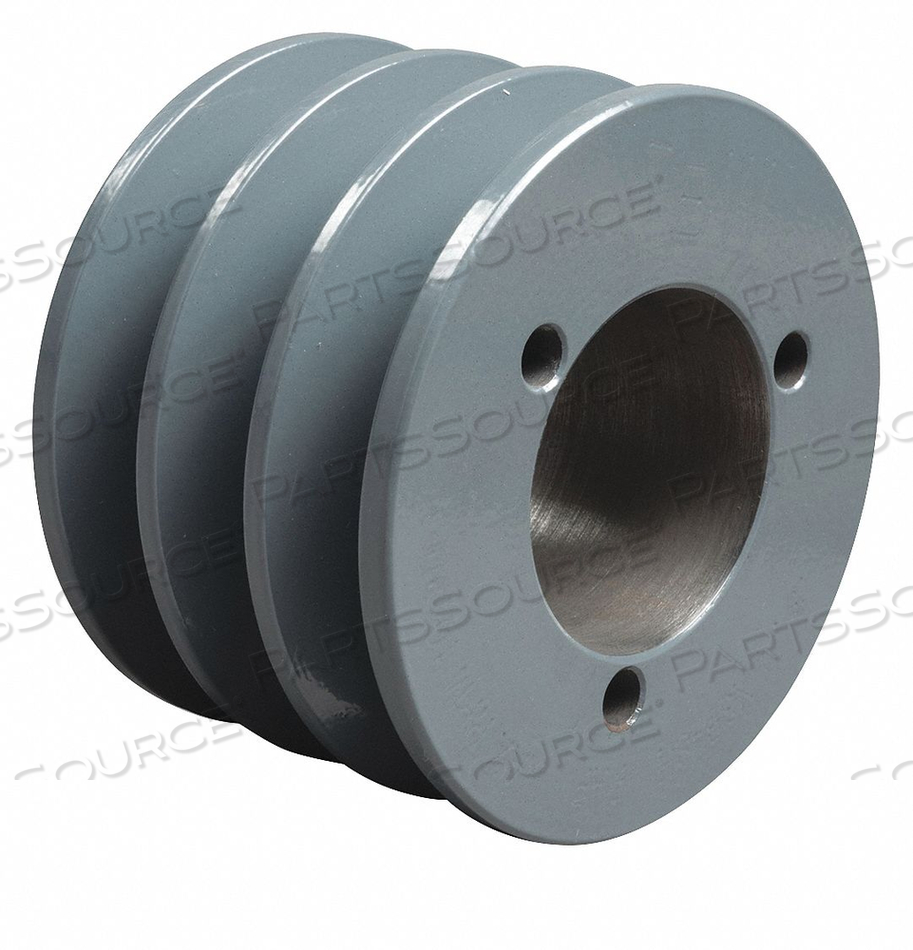 STANDARD V-BELT PULLEY, BUSHED BORE, 3 GROOVE, 2.65 IN OD, FOR 3V/3VX BELT SECTION by TB Wood's