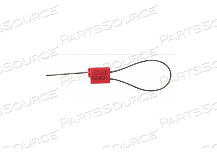 CABLE SEAL ABS/ZINC RED 12 L PK100 by TydenBrooks CABLE SEAL ABS/ZINC RED 12 L PK100 by TydenBrooks