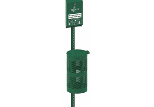 PET WASTE DISP. STATION GREEN 3-1/2 GAL. by Crown Products