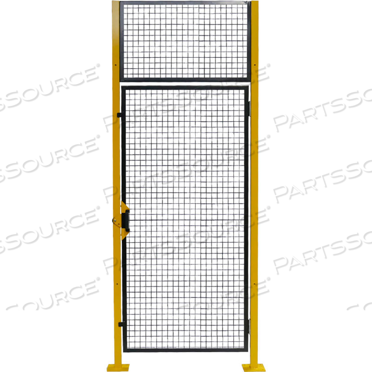GUARD DOOR BLACK/YELLOW 8 FT H 4 FT W by WireCrafters GUARD DOOR BLACK/YELLOW 8 FT H 4 FT W by WireCrafters