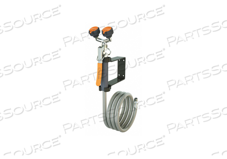 DUAL HEAD DRENCH HOSE WALL MOUNT 8 FT. by Guardian Equipment