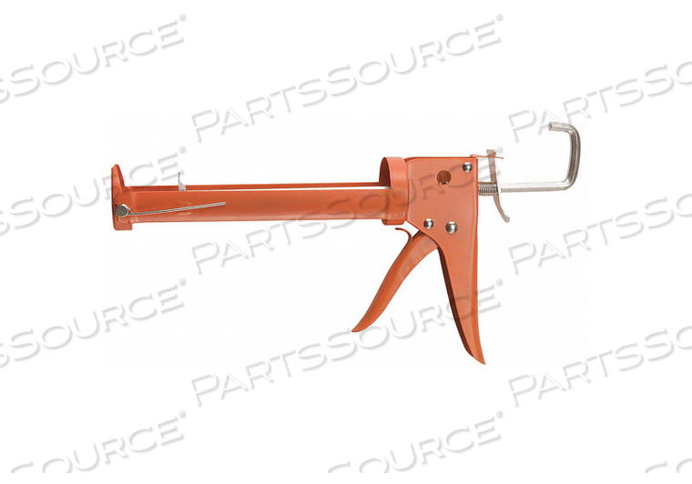 CAULK GUN HEX ROD SKELETON ORANGE 10 OZ. by Hyde