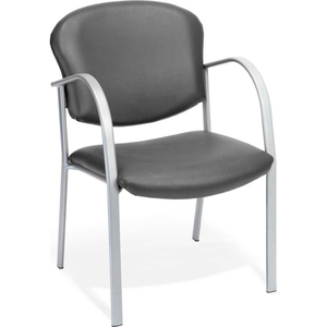 CONTRACT GUEST VINYL CHAIR, IN CHARCOAL () by OFM Inc