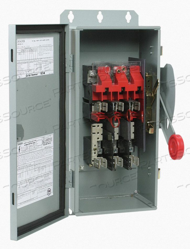 SAFETY SWITCH 600VAC/250VDC 3PST 60A by Eaton SAFETY SWITCH 600VAC/250VDC 3PST 60A by Eaton