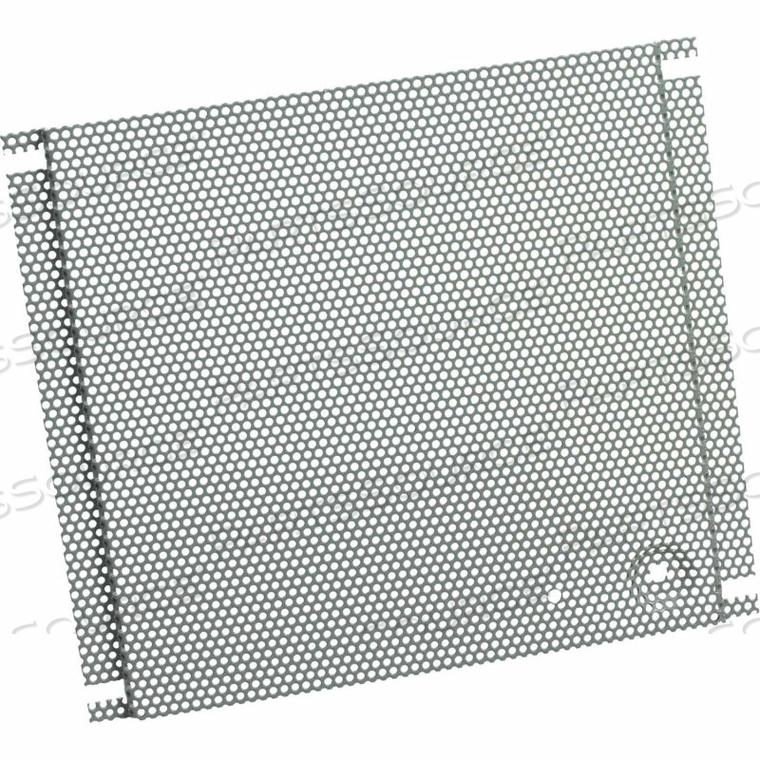 PANEL, PULL BOX, PERF, FITS 18X18, STEEL/GRAY by Hoffman