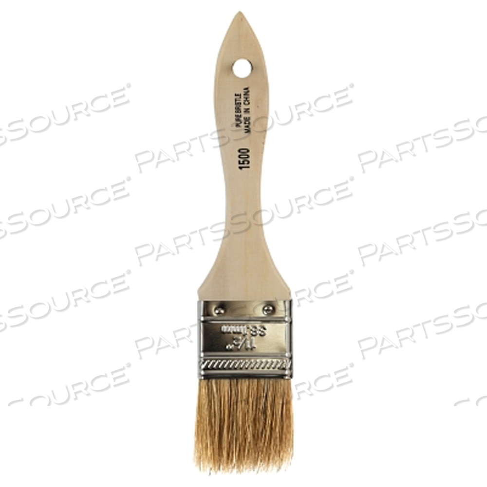 WHITE CHINESE BRISTLE PAINT BRUSH, 5/16 IN THICK, 1-1/2 IN WIDE, WHITE CHINESE BRISTELS, WOOD HANDLE by Linzer Products WHITE CHINESE BRISTLE PAINT BRUSH, 5/16 IN THICK, 1-1/2 IN WIDE, WHITE CHINESE BRISTELS, WOOD HANDLE by Linzer Products