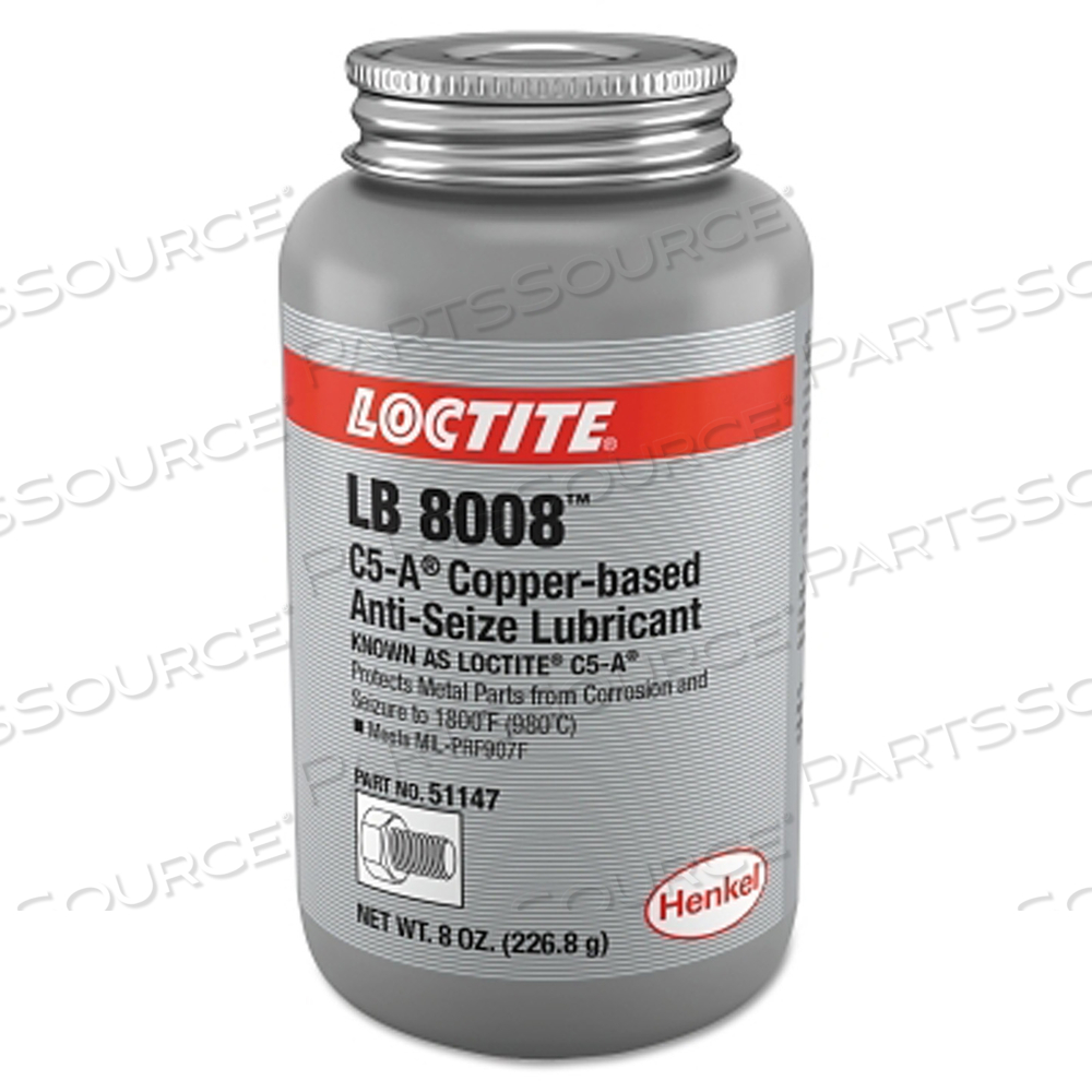 LB 8008 C5-A COPPER BASED ANTI-SEIZE LUBRICANT, 8 OZ CAN by Loctite Brand