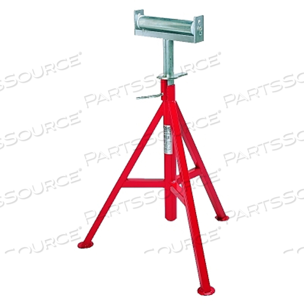 MODEL NO. CJ-99 CONVEYOR HEAD PIPE STAND, 12" MAX. PIPE CAPACITY, 29"-44" H by Ridgid MODEL NO. CJ-99 CONVEYOR HEAD PIPE STAND, 12" MAX. PIPE CAPACITY, 29"-44" H by Ridgid