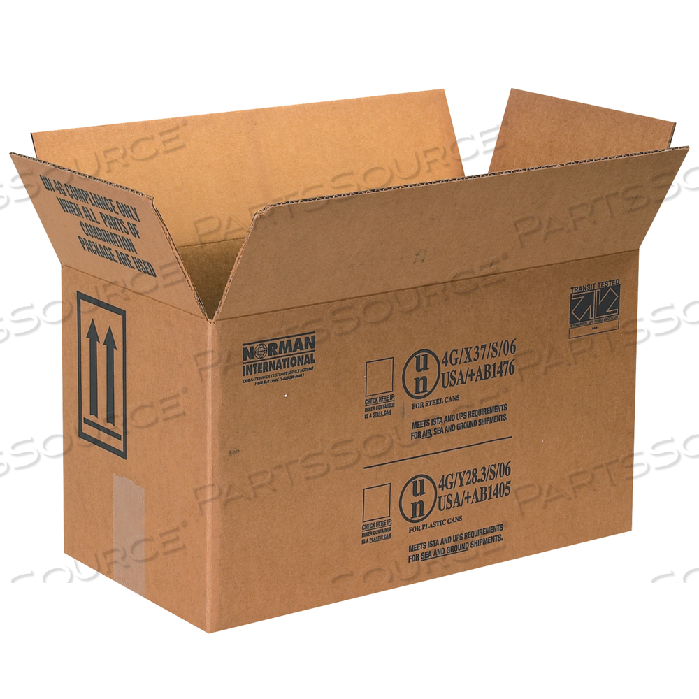 PAINT CAN BOXES, 2 - 1 GALLON, 17" X 8 1/2" X 9 5/16", KRAFT, 25/BUNDLE by BOX Partners (Box Acquisitions, LLC)