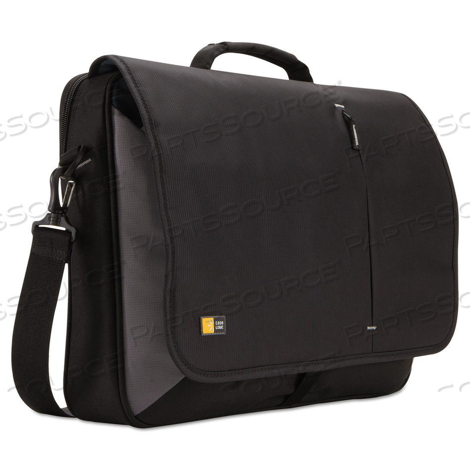LAPTOP MESSENGER, FITS DEVICES UP TO 17", DOBBY NYLON, 3.37 X 17.75 X 13.75, BLACK LAPTOP MESSENGER, FITS DEVICES UP TO 17", DOBBY NYLON, 3.37 X 17.75 X 13.75, BLACK