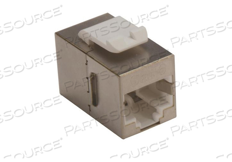 SHIELDED COUPLER, RJ-45 (8X8) FEMALE, BLACK, PHOSPHOR BRONZE, 0.57 IN X 0.63 IN X 1.18 IN, KEYSTONE FEED THROUGH by L-com, Inc. SHIELDED COUPLER, RJ-45 (8X8) FEMALE, BLACK, PHOSPHOR BRONZE, 0.57 IN X 0.63 IN X 1.18 IN, KEYSTONE FEED THROUGH by L-com, Inc.