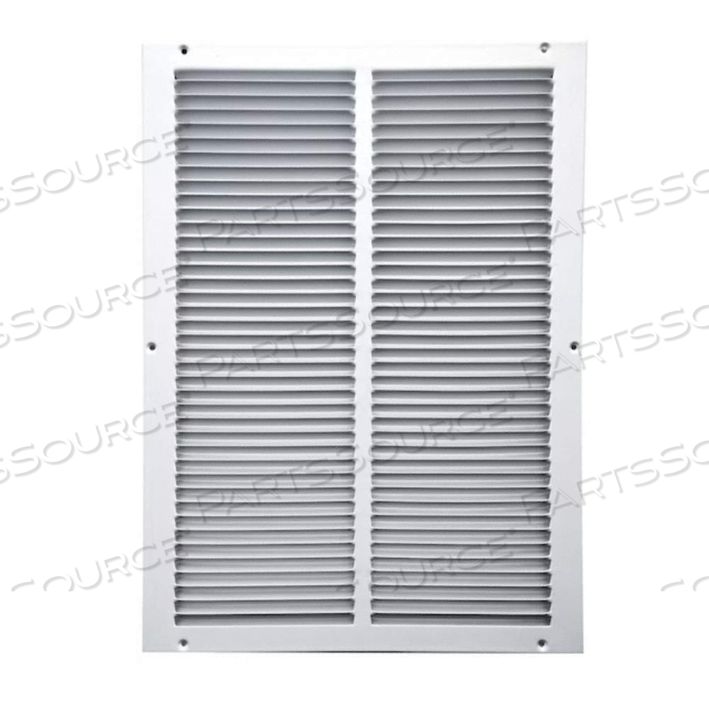 RETURN AIR GRILLE, LOUVERED GRILLE, WHITE, POWDER COATED, STEEL, 21 3/4 IN H, 15 3/4 IN W, 3/8 IN D by Approved Vendor RETURN AIR GRILLE, LOUVERED GRILLE, WHITE, POWDER COATED, STEEL, 21 3/4 IN H, 15 3/4 IN W, 3/8 IN D by Approved Vendor