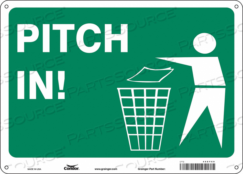 SAFETY SIGN 14 10 0.055 THICKNESS 