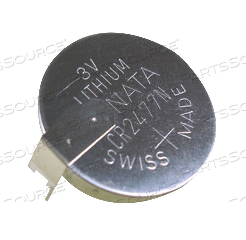 BATTERY, COIN CELL, LITHIUM, 3V, 1 AH 