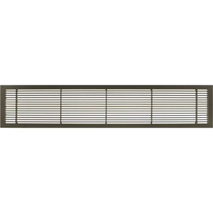 AG10 SERIES 4" X 48" SOLID ALUM FIXED BAR SUPPLY/RETURN AIR VENT GRILLE, ANTIQUE BRONZE by Giumenta Corp-Architectural Grille