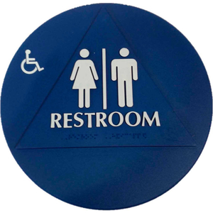 RESTROOM SIGN, BL by Don-Jo Mfg., Inc.