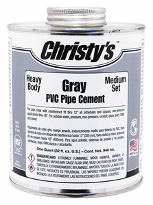 PIPE CEMENT GRAY 128 OZ. by Christy's