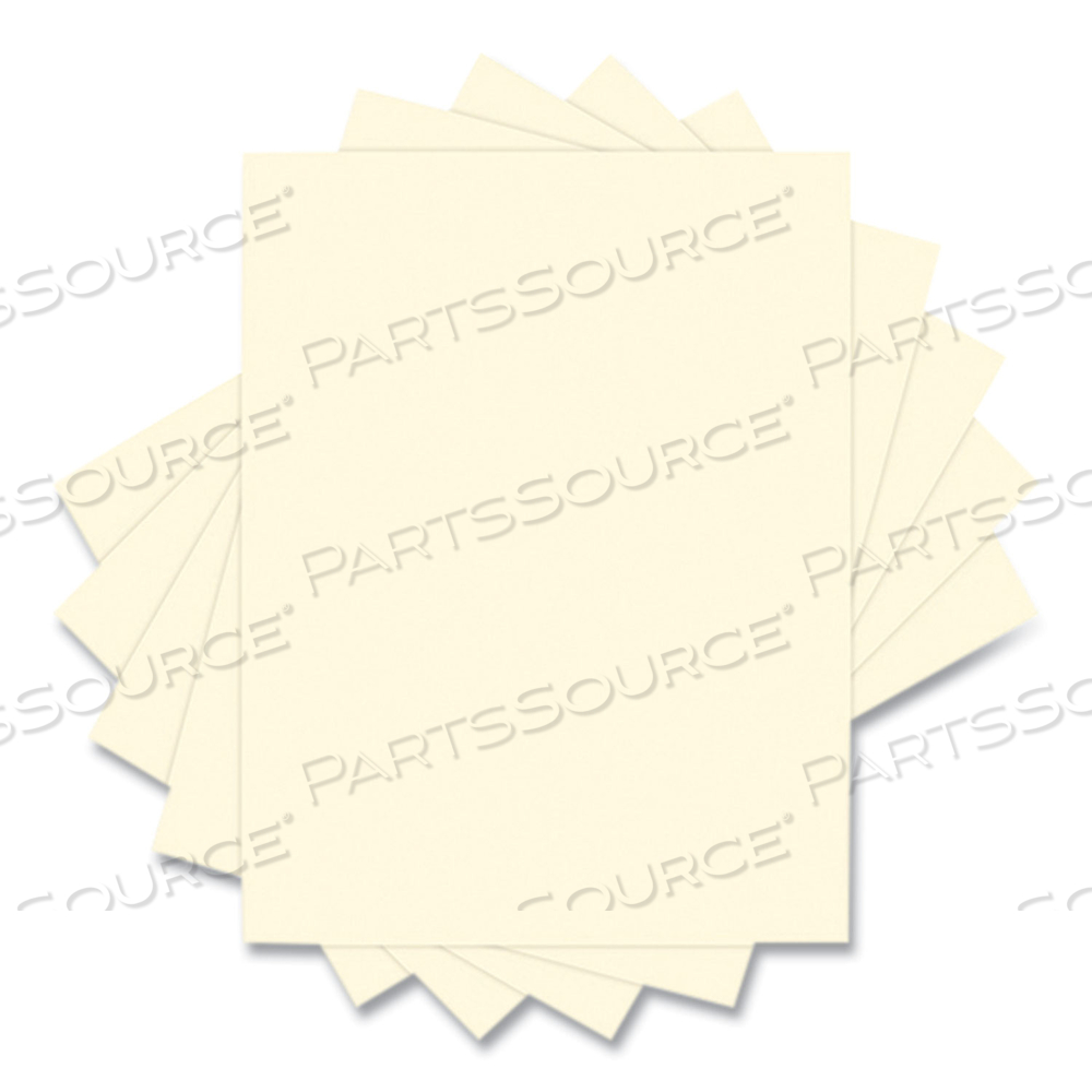 30% RECYCLED COLORED PAPER, 20 LB BOND WEIGHT, 8.5 X 11, IVORY, 500/REAM by Lettermark