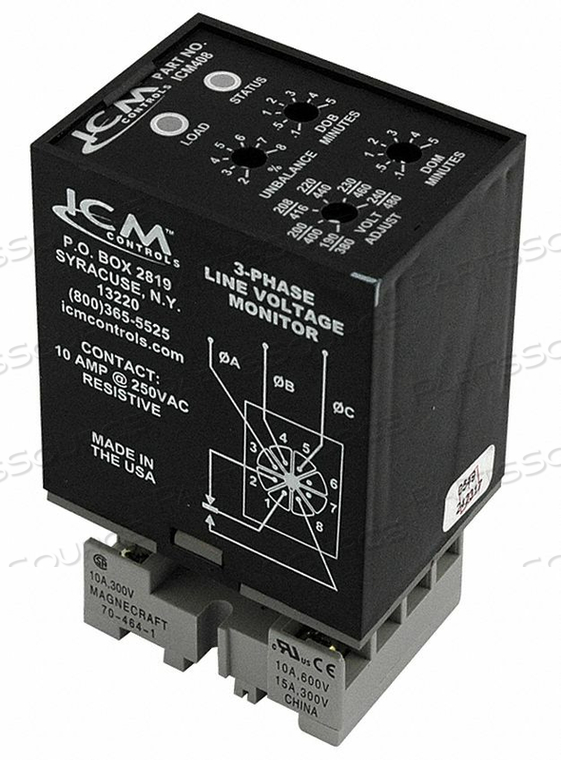 ICM CONTROLS 3-PHASE LINE MONITOR 