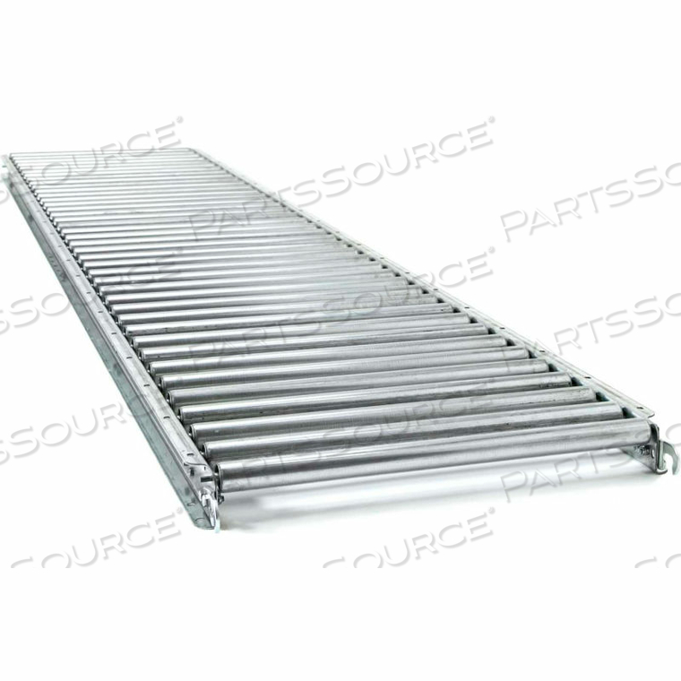 JRS 5'L 24"W STRAIGHT GAL. STEEL ROLLER CONVEYOR - 1-3/8" ROLLER DIA. - 22" BF by UNEX Manufacturing
