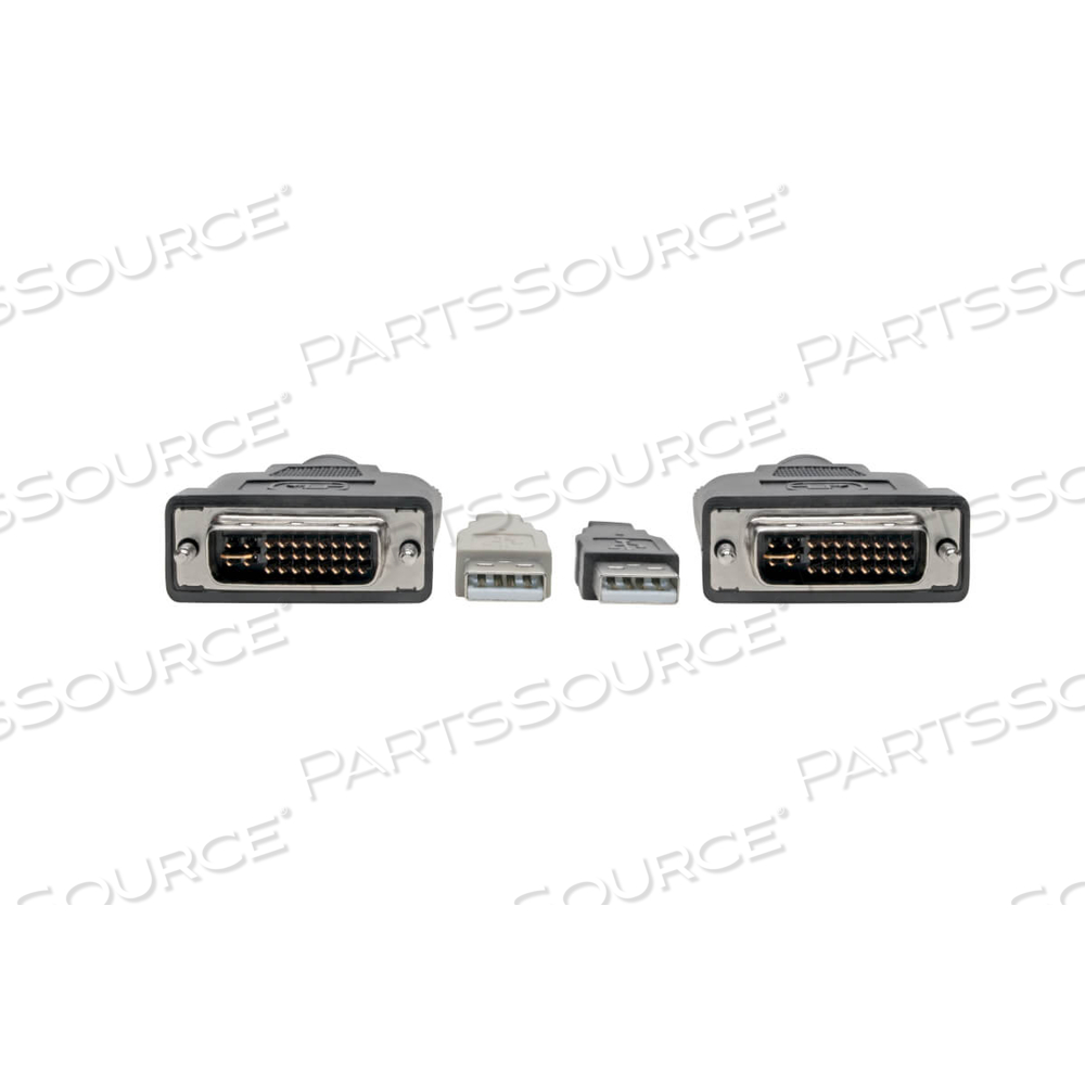 DVI TO USB-A DUAL KVM CABLE KIT 2X MALE 2X MALE 1080P @60HZ 10FT by Tripp Lite